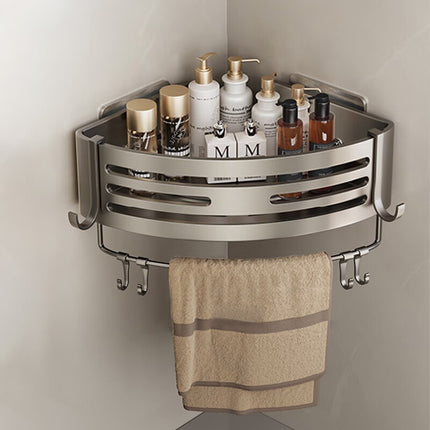 Portable Bathroom Corner Shelf – Raised Aluminium Storage | Ikeame