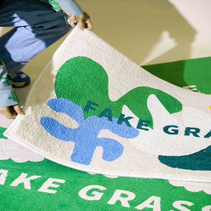 “Fake Grass” Absorbent Non-Slip Door & Bath Mat