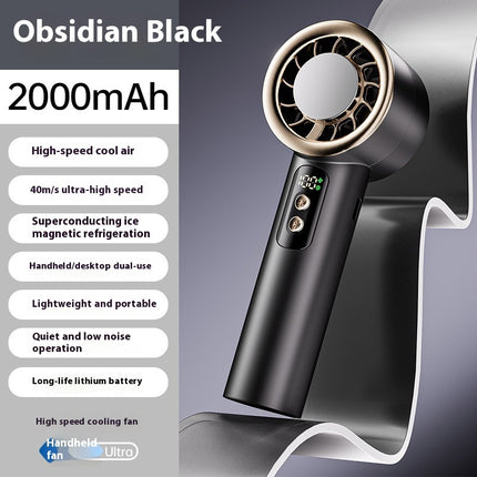Semiconductor Cooling Handheld Fan | USB Rechargeable Portable Fan