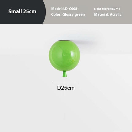 Balloon Shaped Ceiling Light Shade – Colourful Modern LED Acrylic Lamp