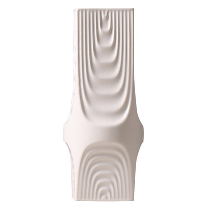 Nordic Geometric Ceramic Vase – Square & Hexagon Minimalist Design