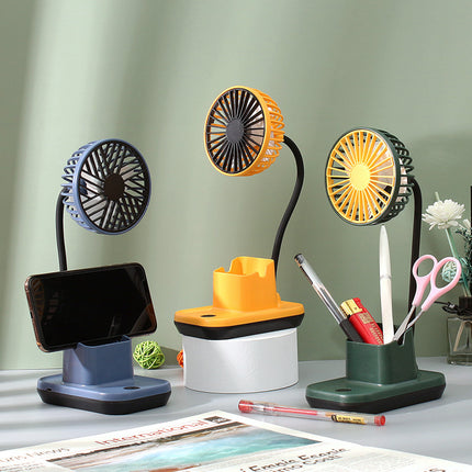 USB Desk Fan Pen Holder – Mini Cooling Desk Organiser