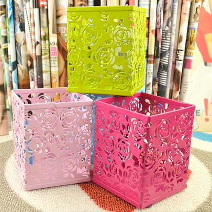 🌈 Colourful Metal Pen Holder – Fun Desk Organiser