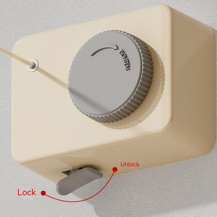 Invisible Retractable Clothesline Indoor Punch-free Bathroom Bathroom Drying Rack Balcony Shrink Cool Clothes