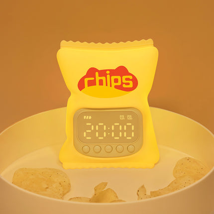 Smart “Pototaly You” Night Lamp – Silicone Crisp Bag Alarm Clock with App Control