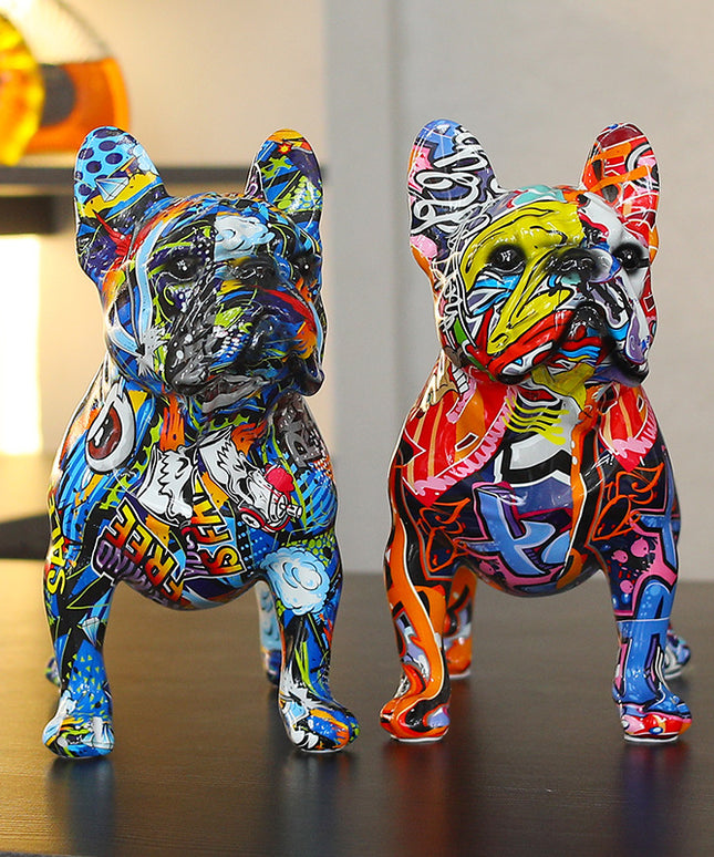 French Bulldog Resin Ornament | Modern Urban Home Décor