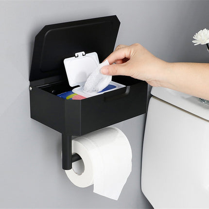 Stainless Steel Bathroom Toilet Punch Free Tissue Box