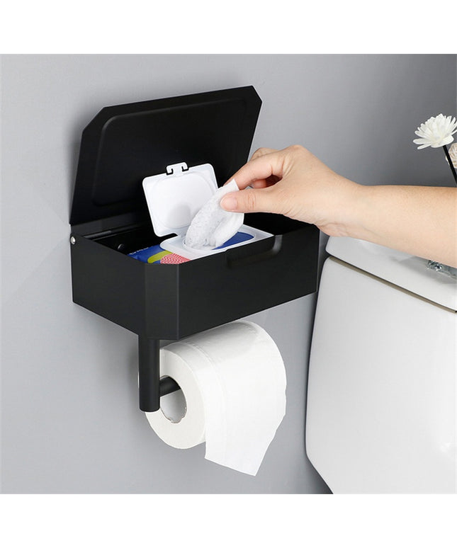 Stainless Steel Bathroom Toilet Punch Free Tissue Box