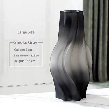 Creative Colored Frosted Glass Vase