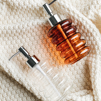 ✨ Glass Soap & Lotion Dispenser – Minimalist Bathroom Pump Bottle (300ml)