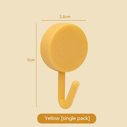 Plastic Kitchen Bathroom Hook Punch-free Hook Power Post Seamless Behind The Door Wall Coat And Hat Hook Self-adhesive Hook