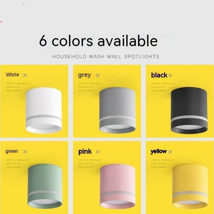 Macaron LED Downlight – Colourful Ceiling & Aisle Spotlight | Ikeame