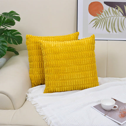 Corduroy decorative throw pillow covers soft boho striped pillow covers modern farmhouse christmas home decor for sofa living room couch bed – Trendy & Practical for Daily Living