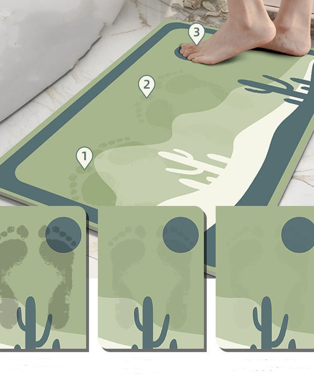 Tech Velvet Bath Mat — Soft, Absorbent, Modern