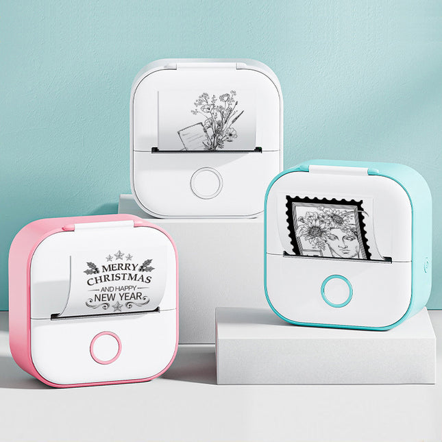 Portable Mini Thermal Label Printer Bluetooth Inkless Pocket Printer