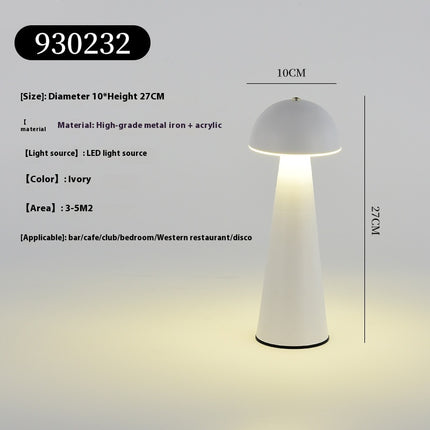 Atmosphere Table Lamp – Touch Switch USB Rechargeable (5 Metallic Colours)