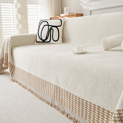 Chenille Sofa Cover | Luxury Full Wrap Couch Throw