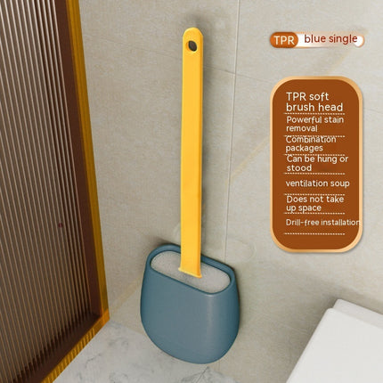 Wall-Mounted Silicone Toilet Brush | Flexible No Dead Angle Cleaning – Ikeame