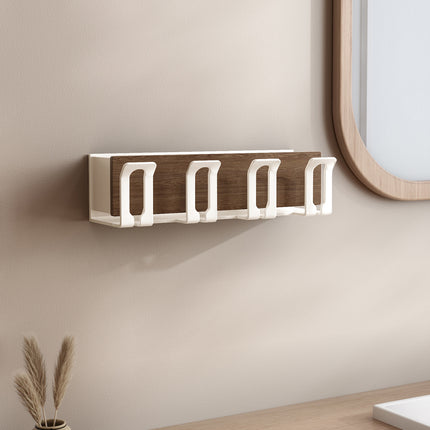 Household Portable Bathroom Walnut Toothbrush Storage Rack