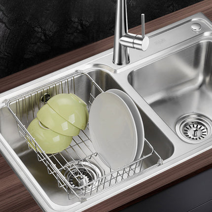 Stainless Steel Telescopic Sink Drying Rack 🧽 – 6 Sizes