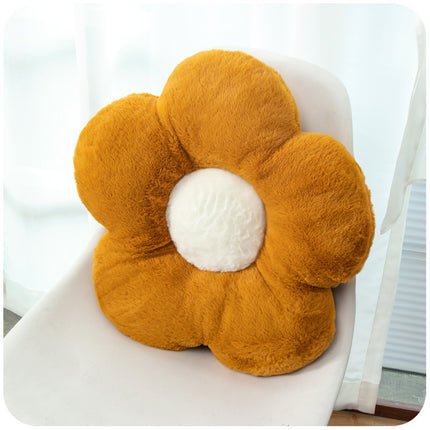 Plush Flower-Shaped Cushion