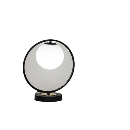 Planet-Inspired Loop & Pendant Table Lamp – Antique Bronze or Black | 30×32cm