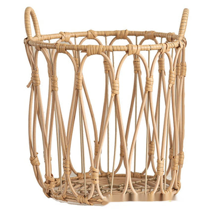 Rattan Laundry Basket Open Weave Woven Storage Basket