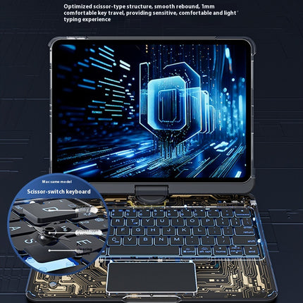 💻✨ 360° Swivel iPad Keyboard Case – Work, Create, Rotate