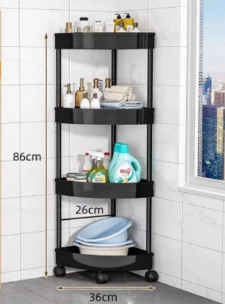 Modern Multi-Layer Plastic Storage Shelves – 3, 4, 5 Tier & Corner Options