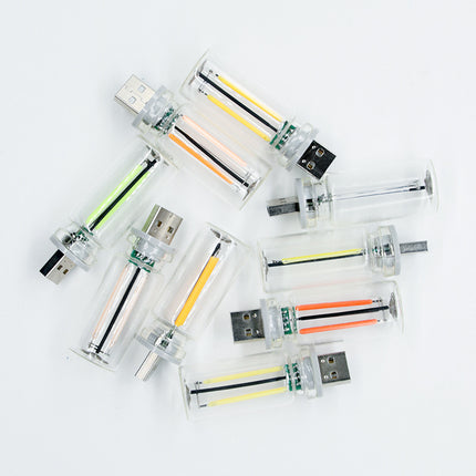 Transparent USB Night Lamp – Multicolour Glass Bottle Light | Ikeame