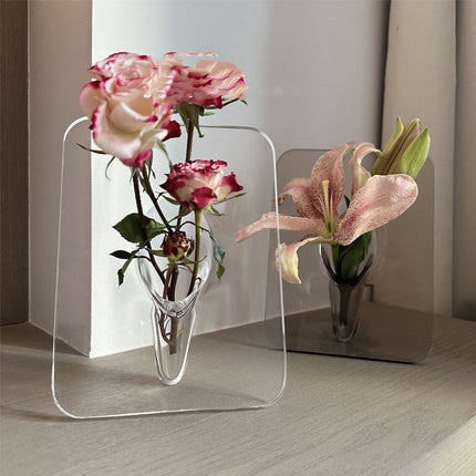 Frame Vase – Acrylic Nordic Illusion Flower Display