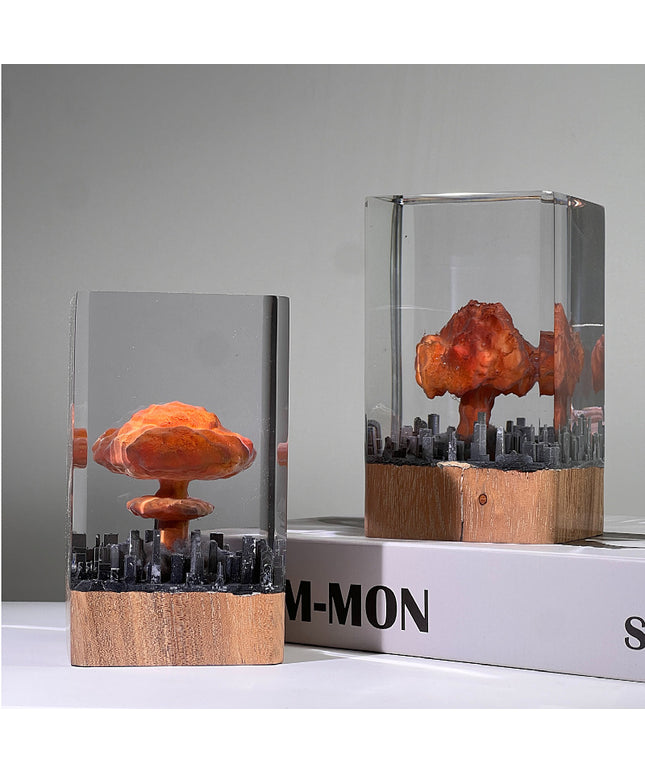 Small Night Lamp Decoration Atomic Bomb Explosion Mushroom Resin Crafts