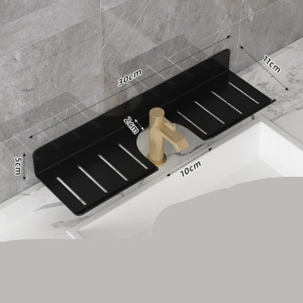 U Shaped Hole Free Bathroom Faucet Rack