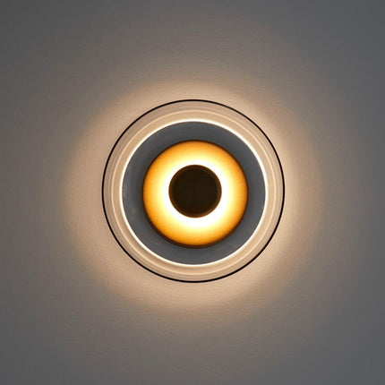 Modern Glass Wall Lamp – Black or Gold with Transparent, Amber, or Smoky Grey