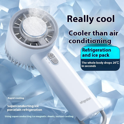 Semiconductor Cooling Handheld Fan | USB Rechargeable Portable Fan