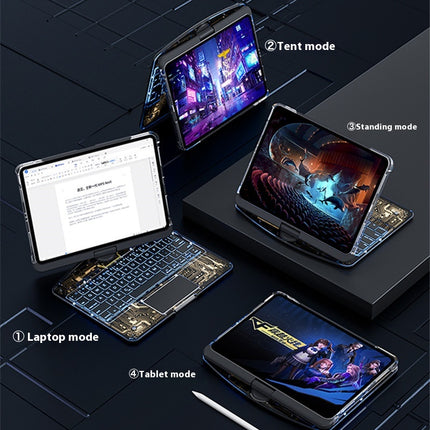 💻✨ 360° Swivel iPad Keyboard Case – Work, Create, Rotate