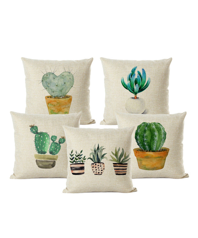 Cactus Cushion Cover | Cute Succulent Pillow 45x45