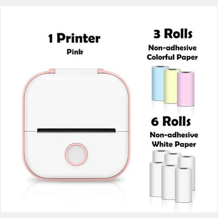 Portable Mini Thermal Label Printer Bluetooth Inkless Pocket Printer