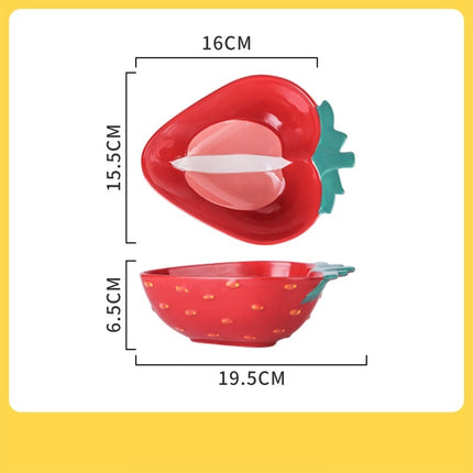 Girly Cute Fruit Cereal Ceramic Bowl