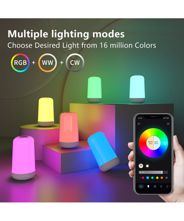 Smart Bluetooth Dimming And Color-changing 3600mA Battery Desk Lamp