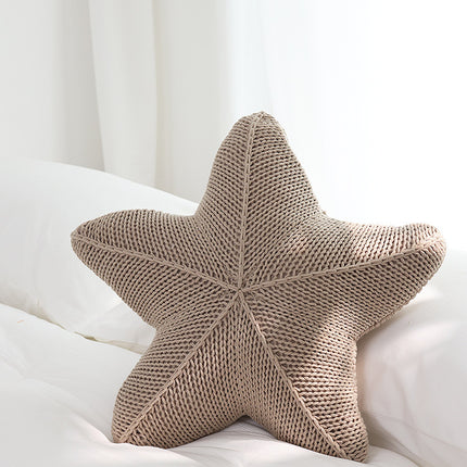 Starfish Shaped Hand-Knitted Cushion