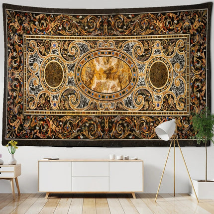 Boho Tapestry Wall Hanging | Retro Illustration Decor