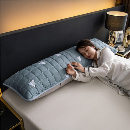Waterproof Quilted Long Double Pillowcase – Perfect for Couples and Large Beds