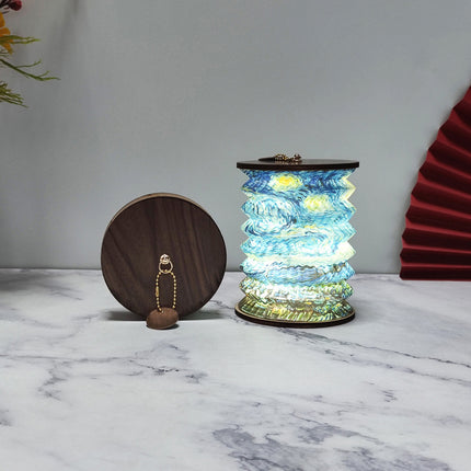 Collapsible Portable Desk Lantern – Artistic Rechargeable Lamp (10 Designs) | Ikeame