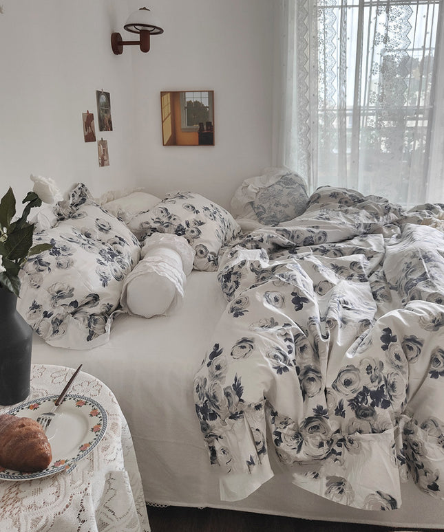 Luxury 4-Piece Pure Cotton Bedding Set