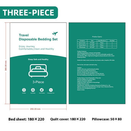 Disposable Portable Bed Duvet Cover Pillowcase Travel Double-bed Four-piece Suit Three-piece Set