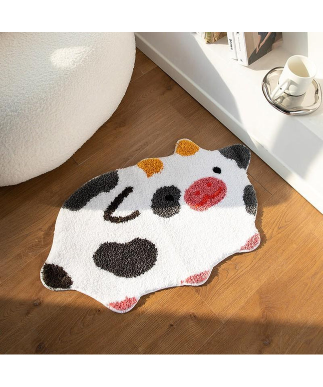 🐄 Bathroom Non-Slip Absorbent Mat – Small Cow