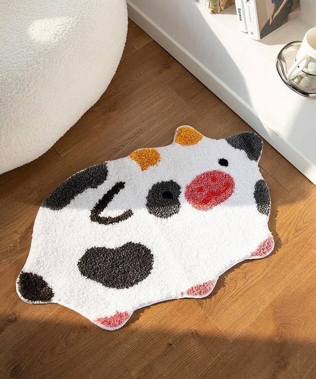 🐄 Bathroom Non-Slip Absorbent Mat – Small Cow