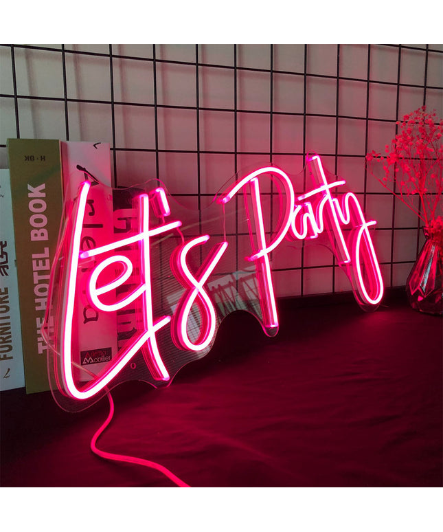 Let’s Party Neon Sign | LED Wedding & Event Light