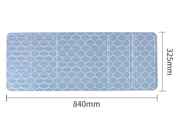 High Temperature Resistant Oil Baffle – Blue Geometric Pattern | Ikeame